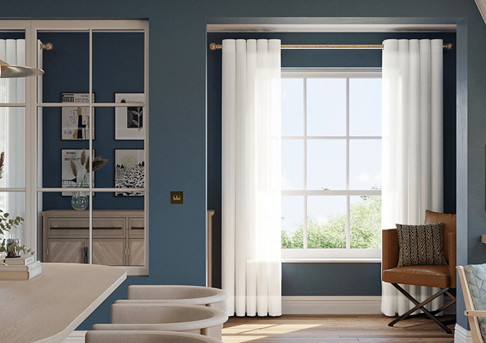 Salerno Voile, Coastal White - Made to Measure Curtains - Image 3